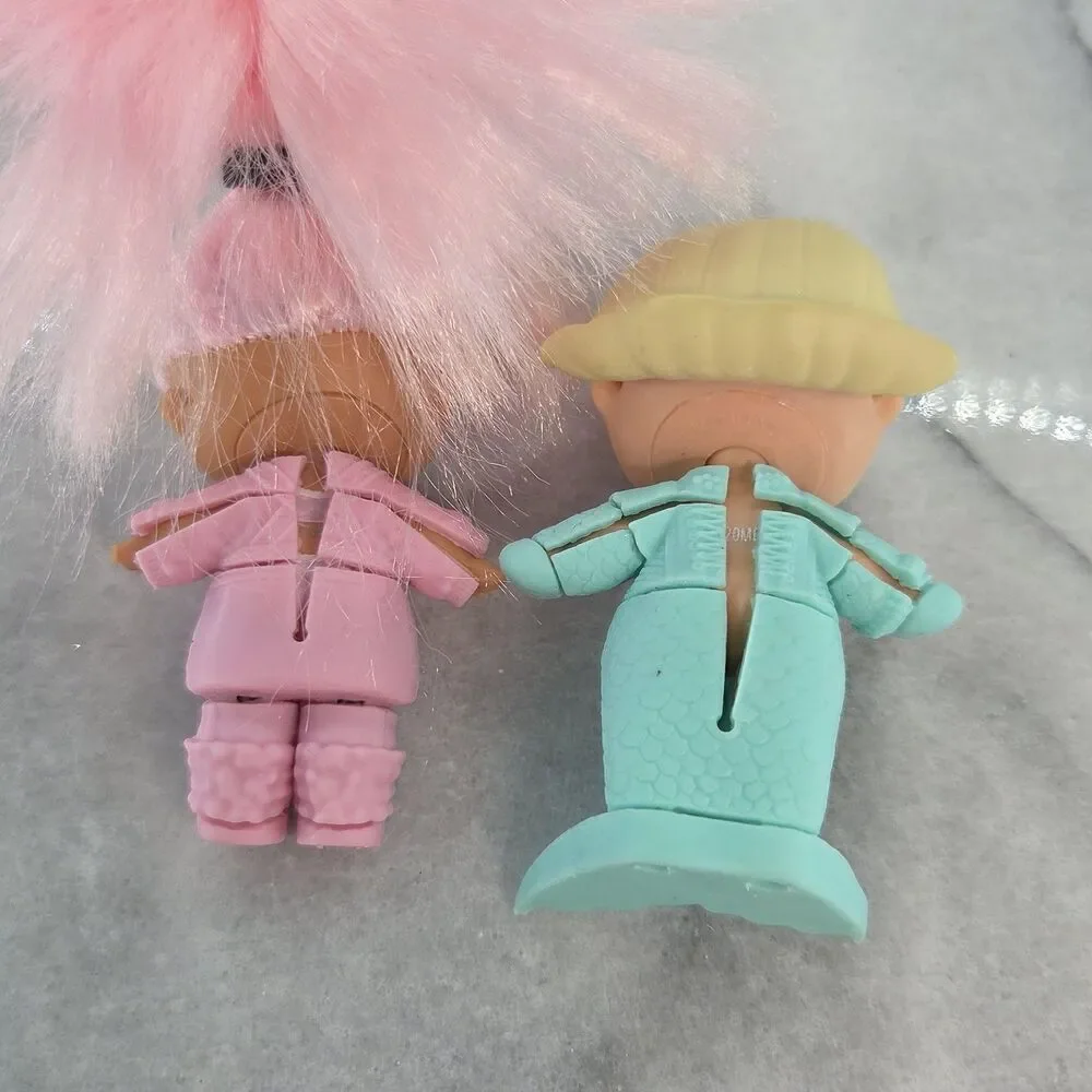 LOL Surprise Dolls Bundle 2 Dolls Outfits Accessories Pink Hair Snow Mermaid